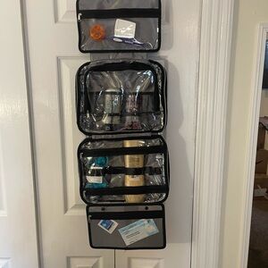 Buy 3 for $40 POPPIN10 Hanging Cosmetic Black Toiletry Organizer